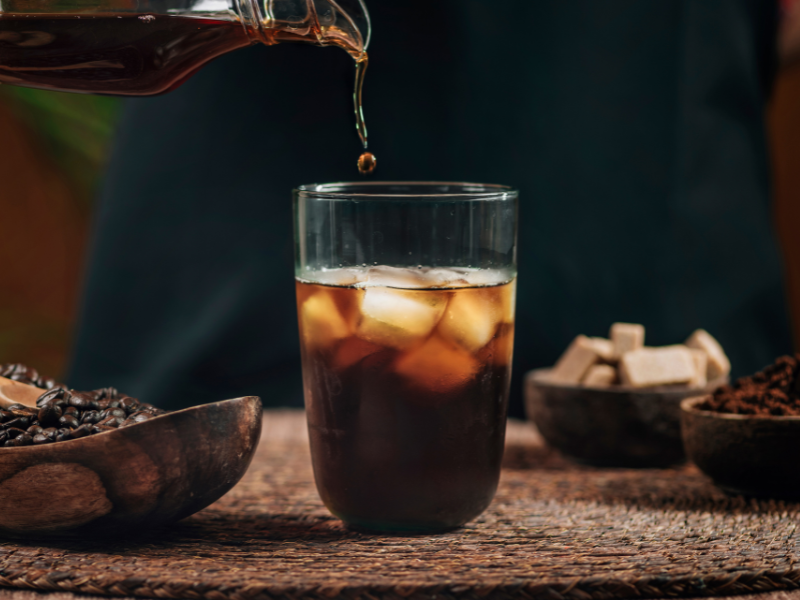 A extração à frio de café chamada cold brew